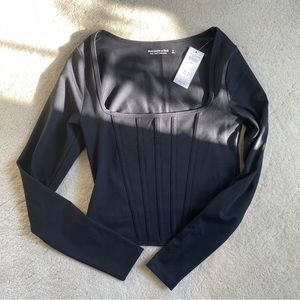 Abercrombie & Fitch Longsleeve Corset Top